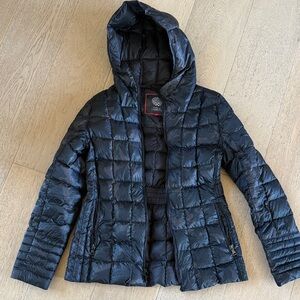 Black camouflage Hooded Women's Jacket
